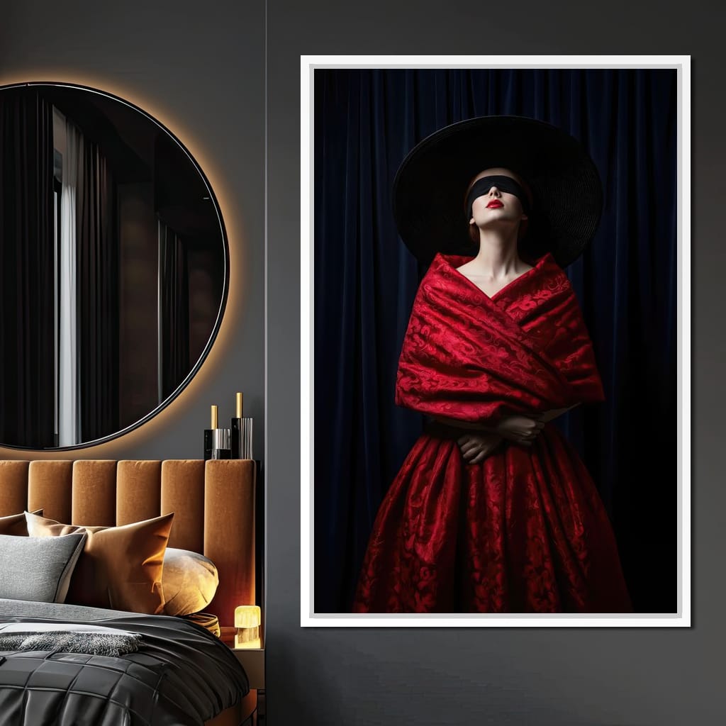 The Veiled Desire Canvas Wall Art