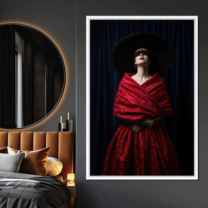 The Veiled Desire Canvas Wall Art