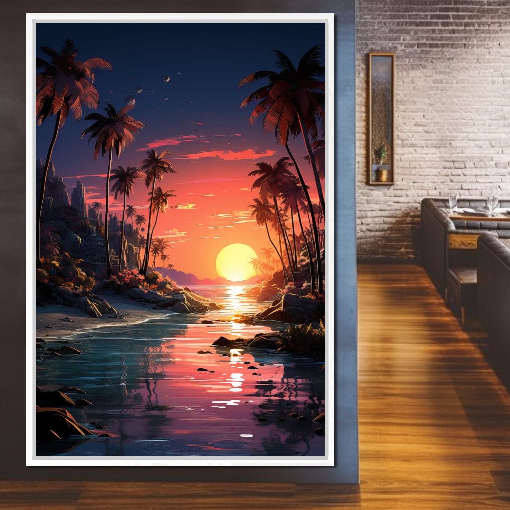 Summer Surf Escape Canvas Wall Art