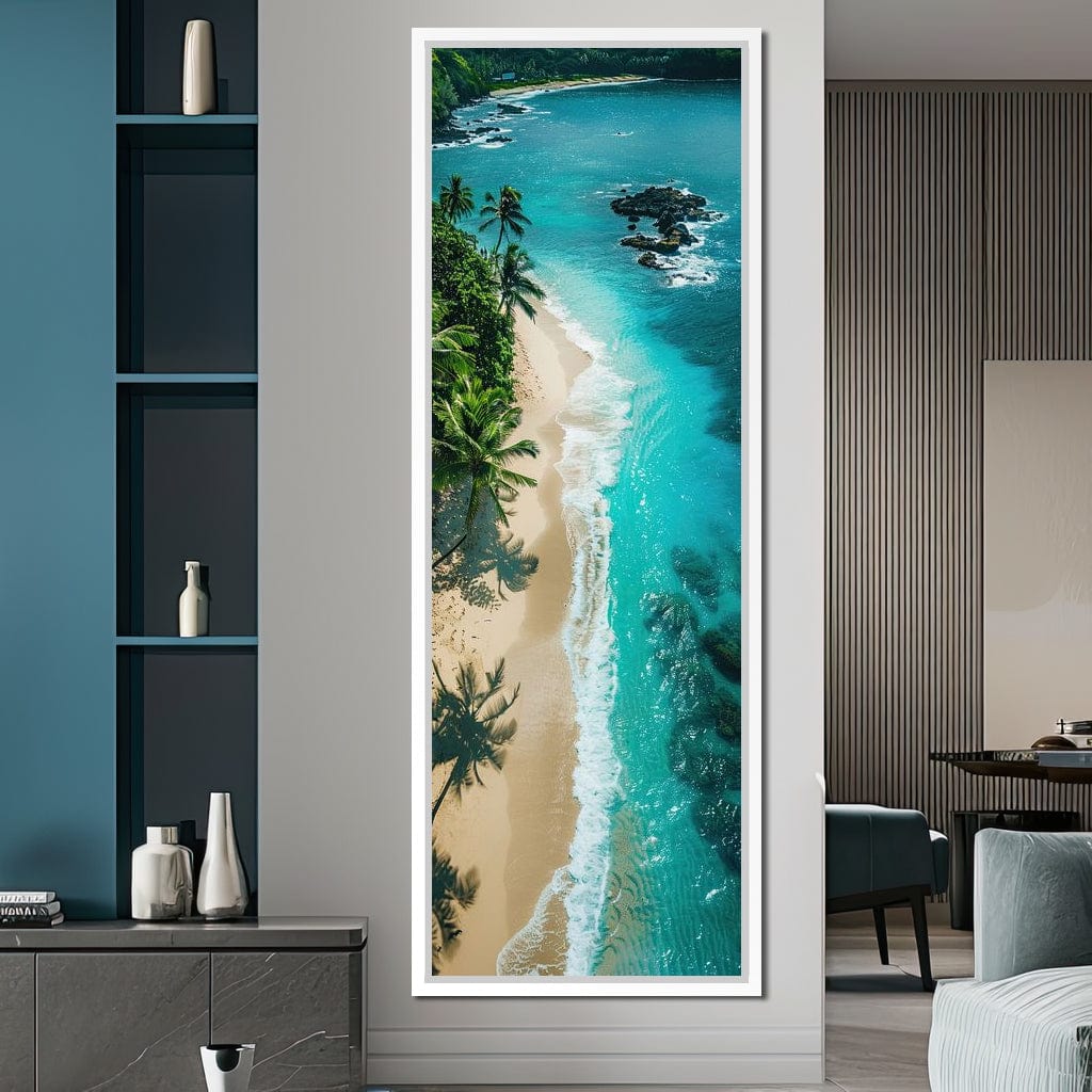 Tropical Serenity Beach Canvas Wall Art