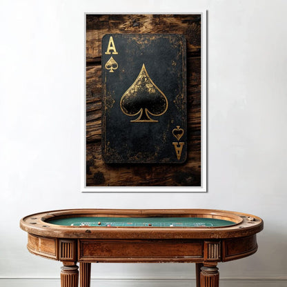 Ace of Spades Canvas Wall Art