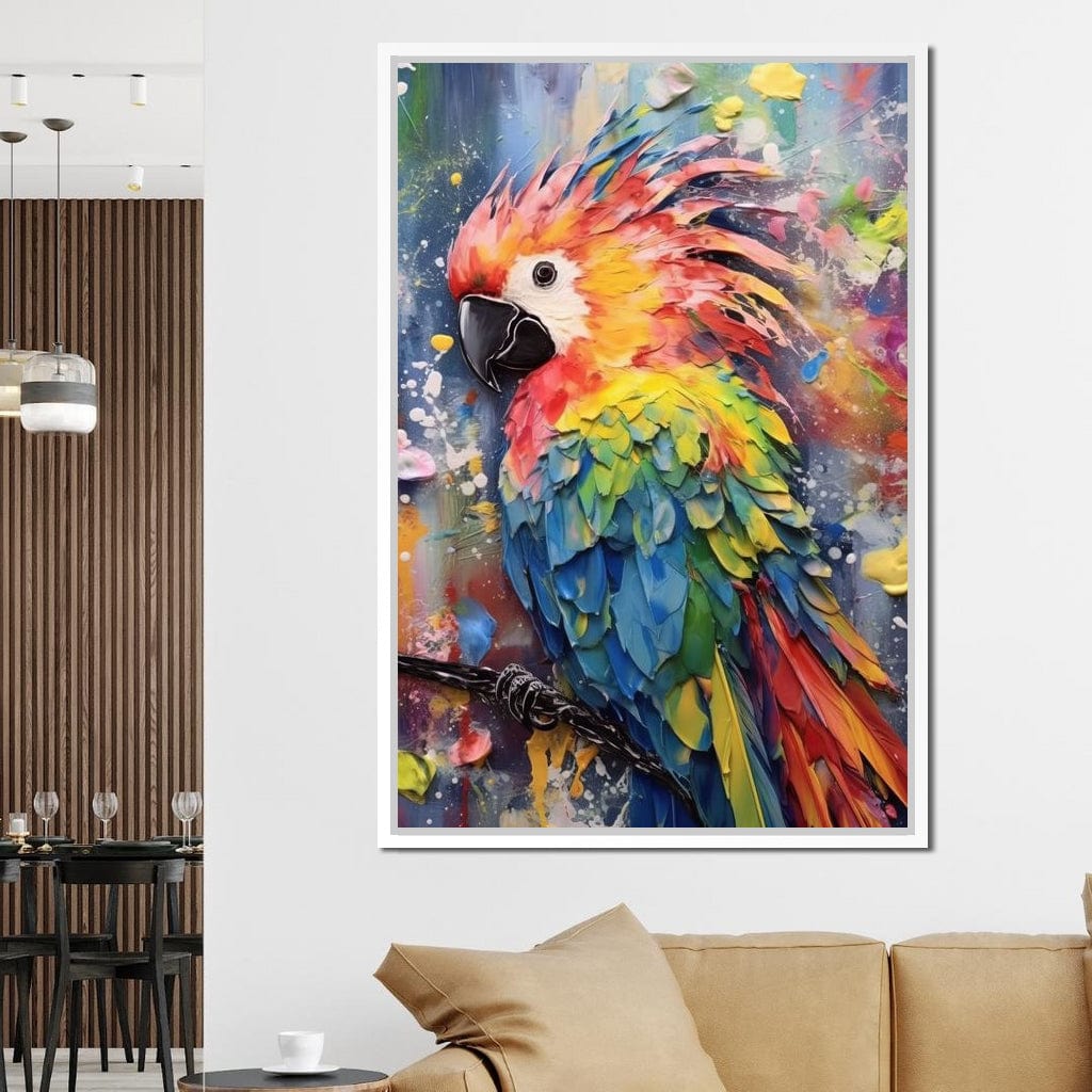 Colorful Cockatoo Canvas Wall Art