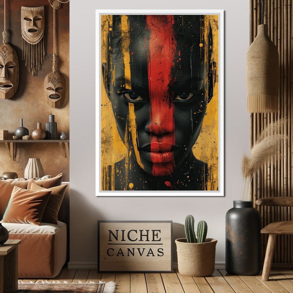 Golden Noir Revelation Canvas Wall Art