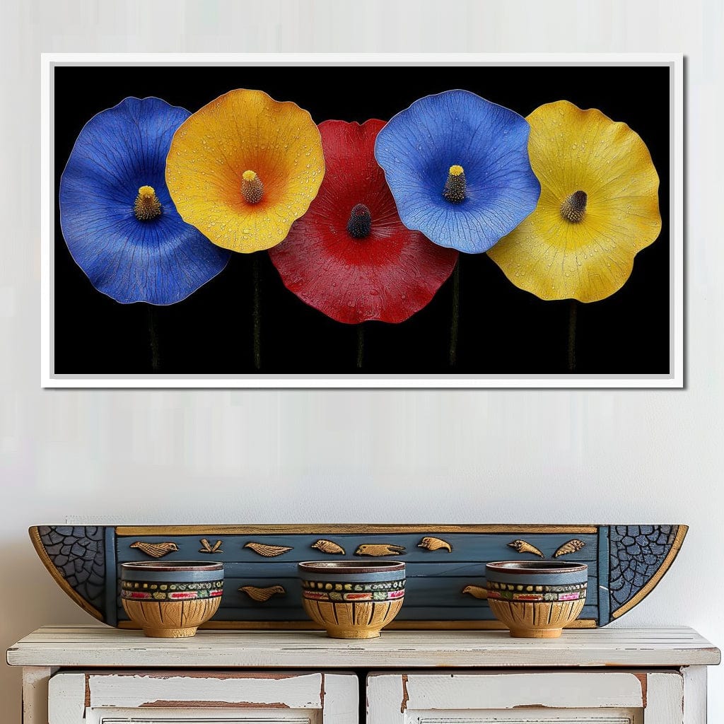 Petal Prism Canvas Wall Art