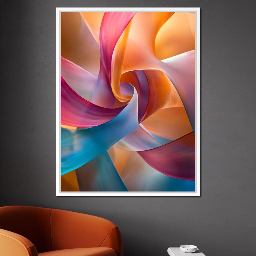 Vibrant Curves of Elegance Canvas Wall Art