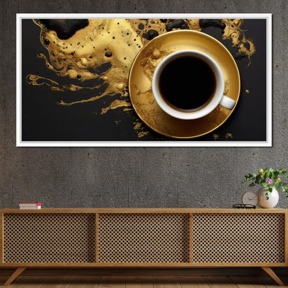 Majestic Coffee Cup Canvas Wall Art