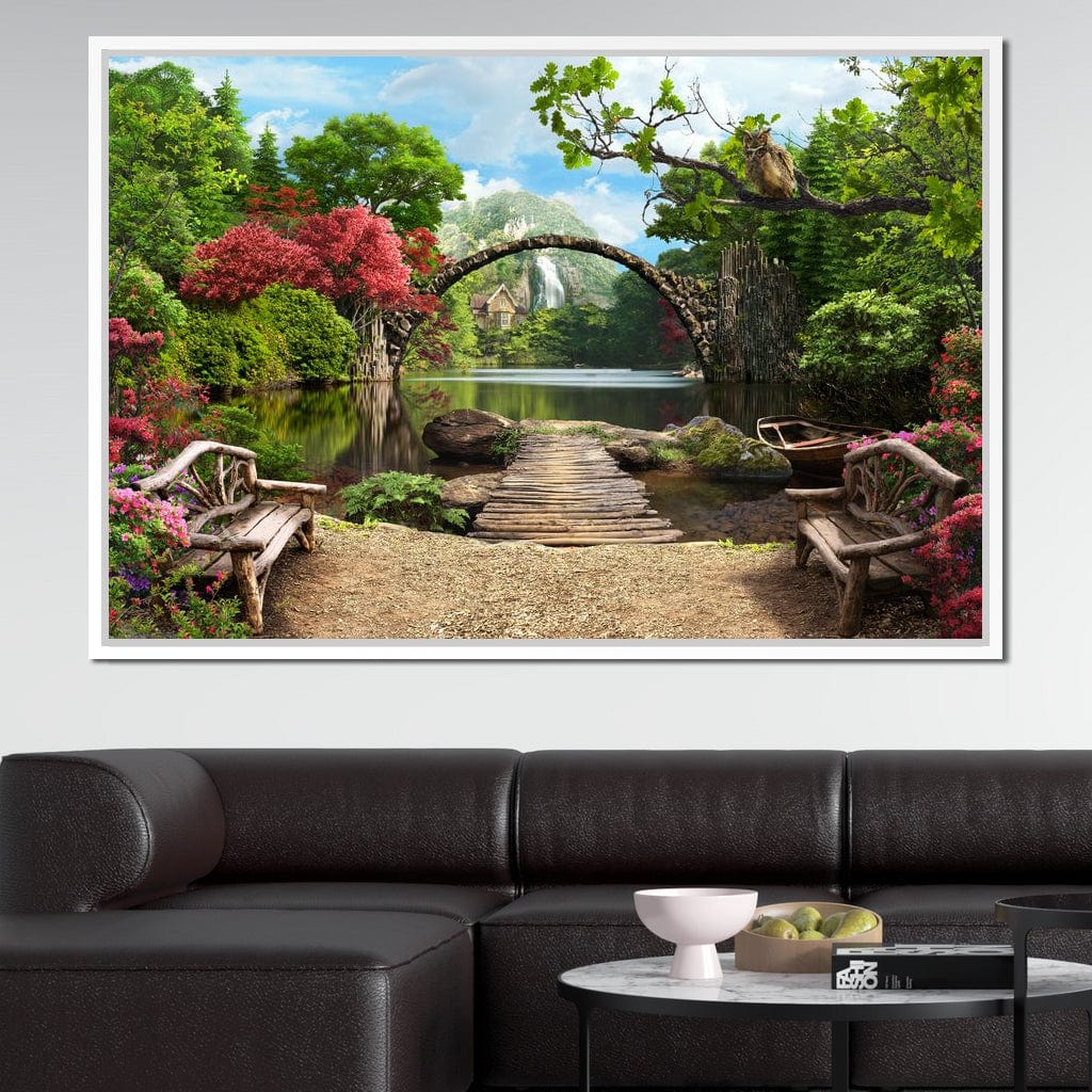 Stone Bridge Canvas Wall Art