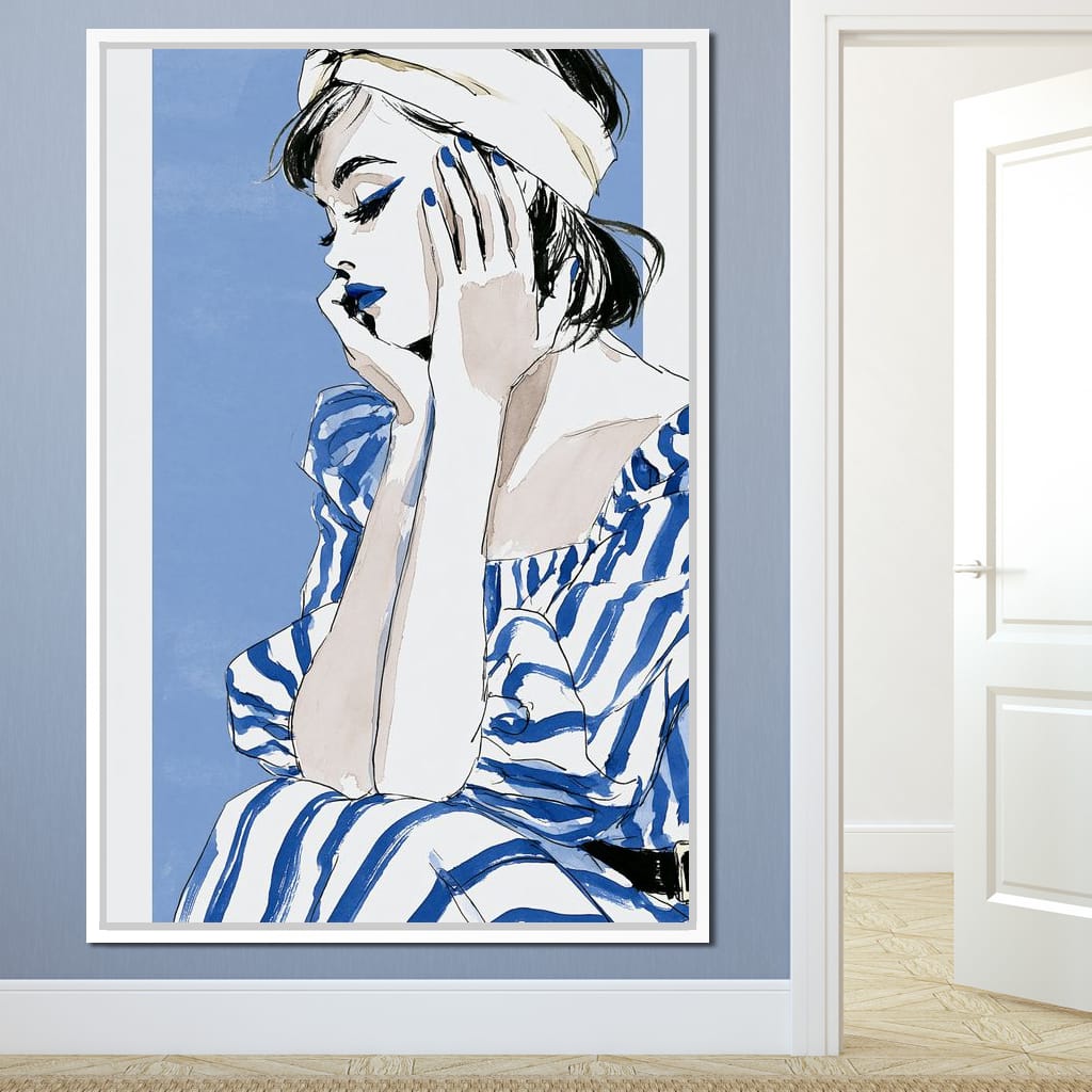 Clear Blue Sky Vacation Reverie Canvas Wall Art