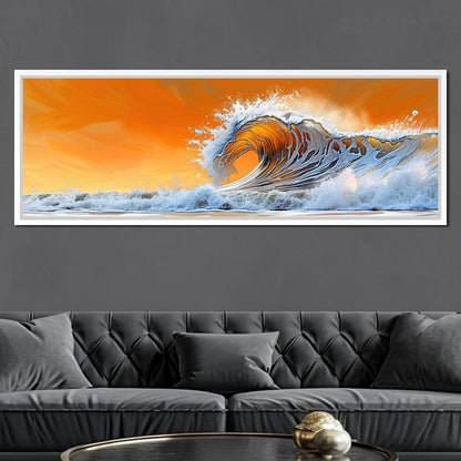 Amber Tide Canvas Wall Art