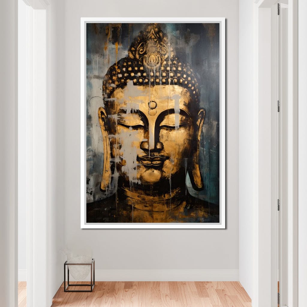 Gracious Golden Buddha Canvas Wall Art