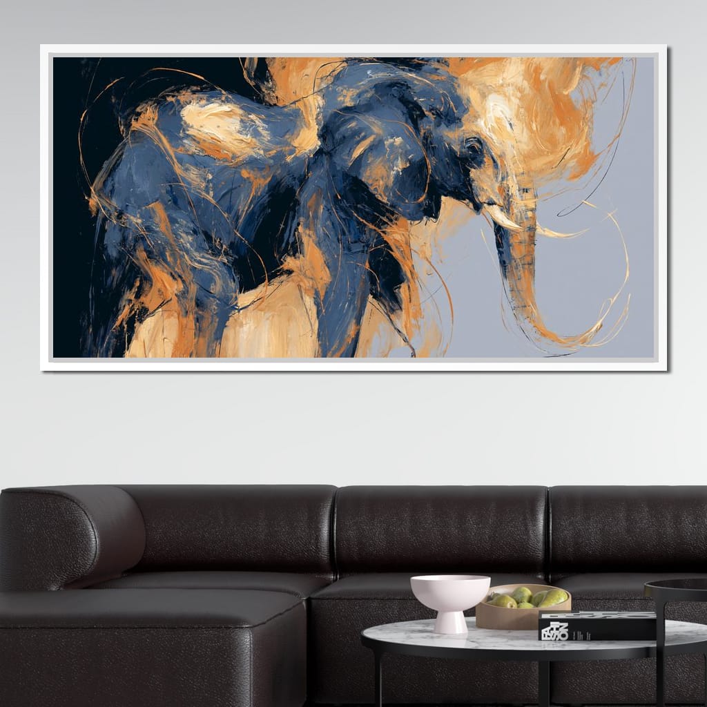 Force of the Great Elephant Wanderer Canvas Wall Art