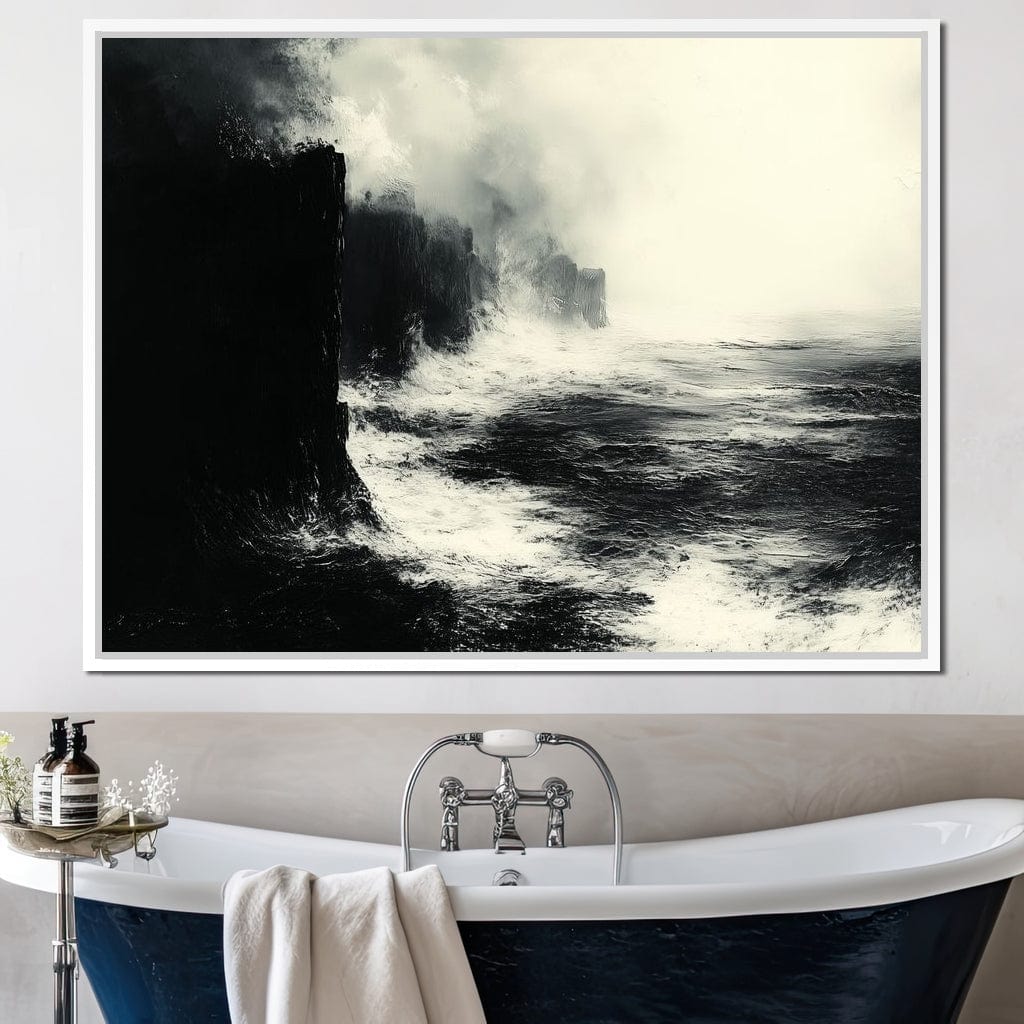 Black Shores Canvas Wall Art