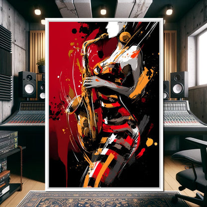 Rhythm Of The Midnight Note Canvas Wall Art