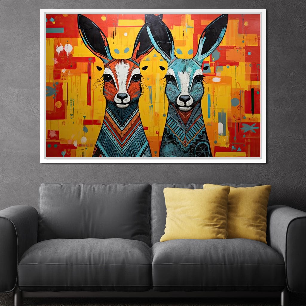 Tribal Spirits of the Wild Canvas Wall Art