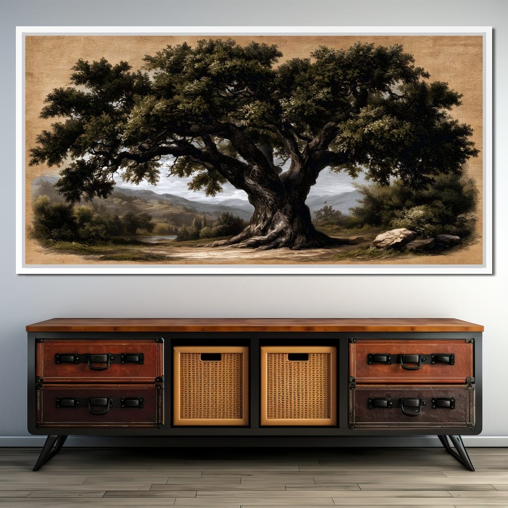 Guardian of the Ancient Hollow Canvas Wall Art