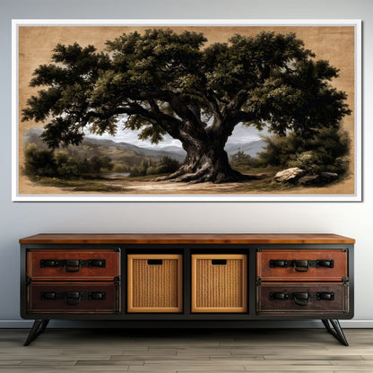 Guardian of the Ancient Hollow Canvas Wall Art