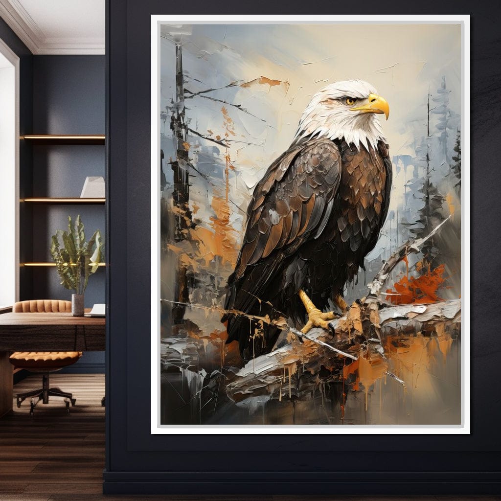 Majestic Eagle Outlook Canvas Wall Art