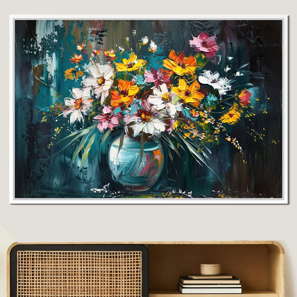 Bouquet of Wild Vibrance Canvas Wall Art
