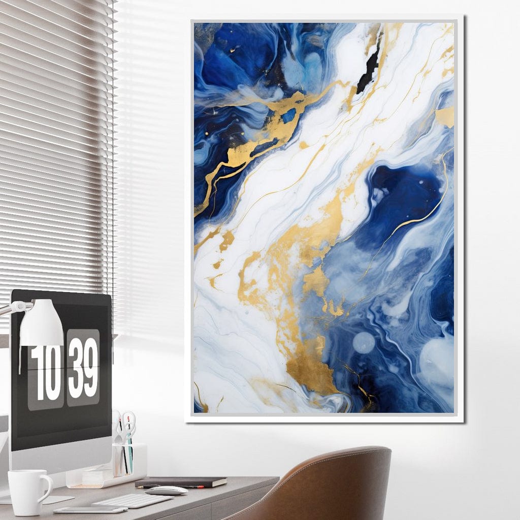 Glossy Liquid Abstraction Canvas Wall Art