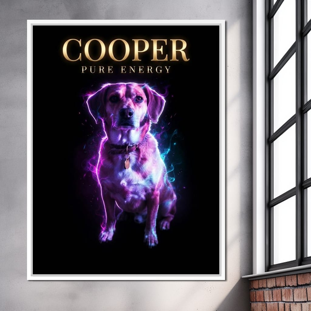 The Neon Pet Canvas Wall Art