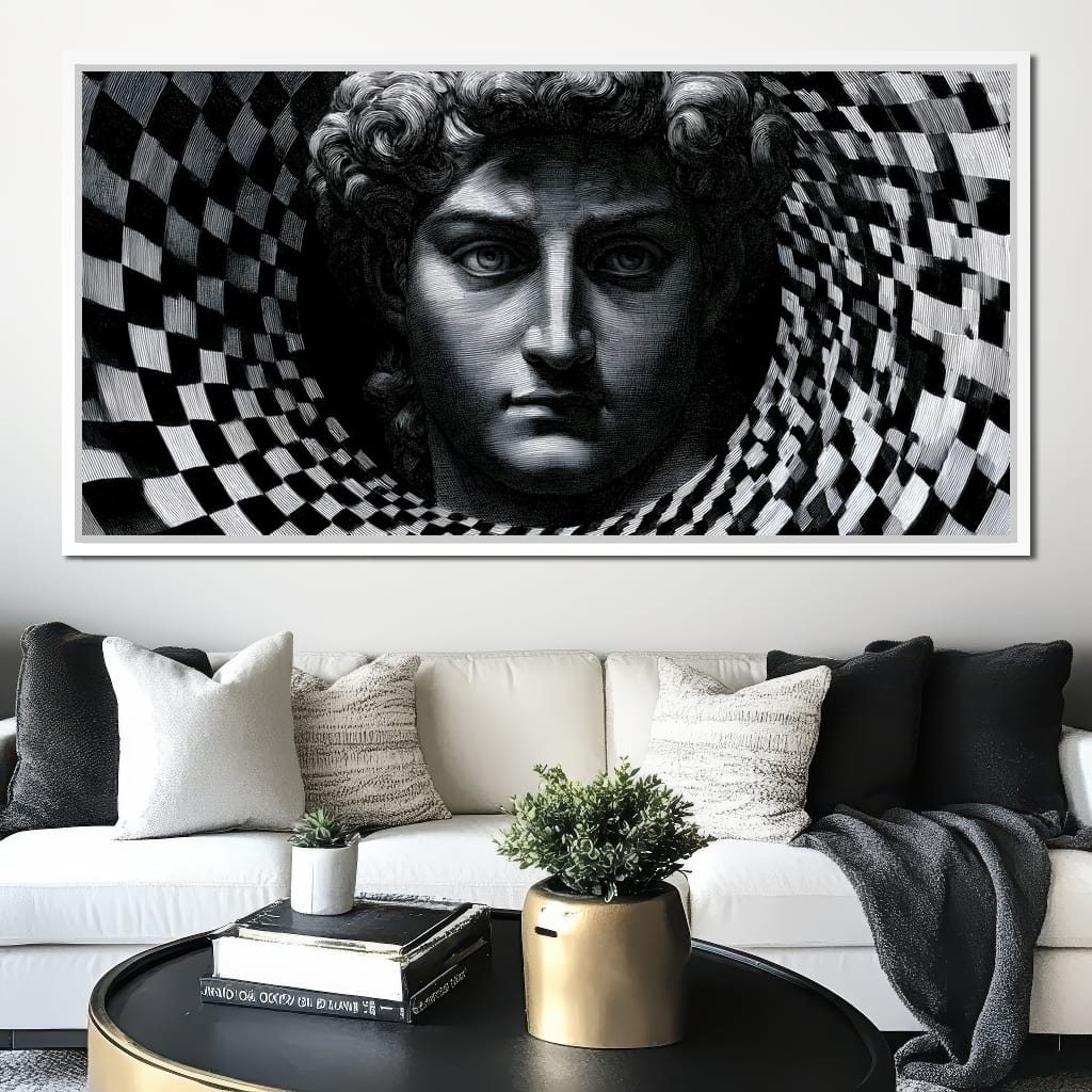 Fragmented Logic Of The Marble Mind Canvas Wall Art