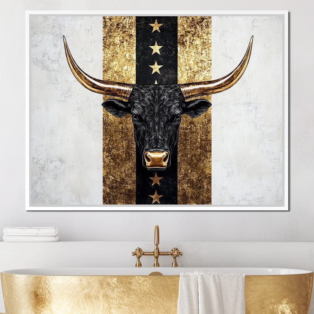 Bull Star Pathway Majesty Canvas Wall Art