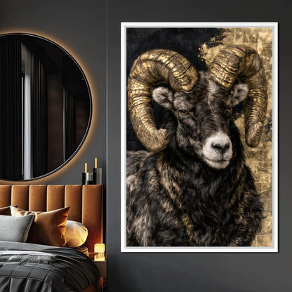Guardian of the Gilded Peak Canvas Wall Art
