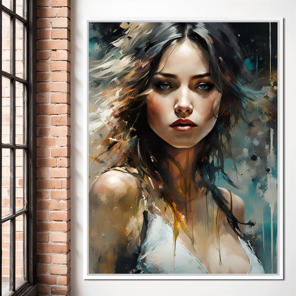 Female Portrait 0026 Canvas Wall Art
