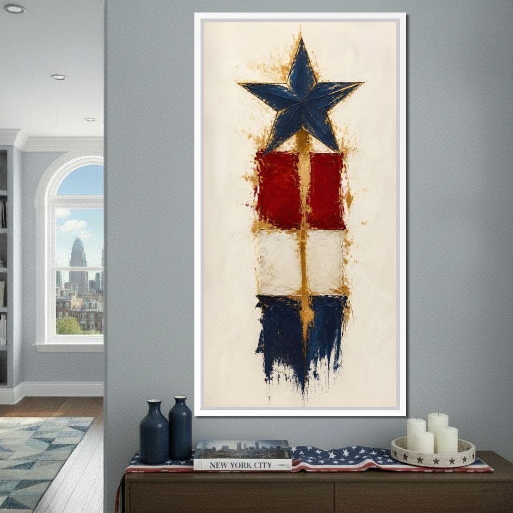 Guiding Star Of The Republic Canvas Wall Art
