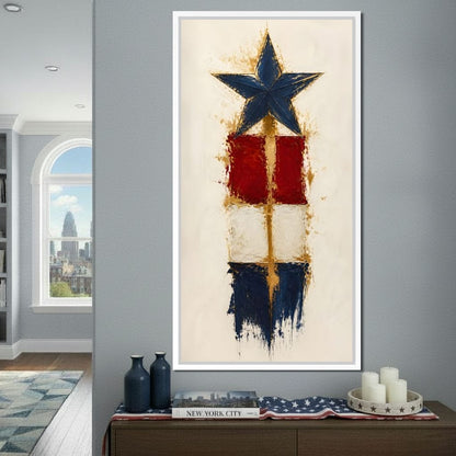 Guiding Star Of The Republic Canvas Wall Art