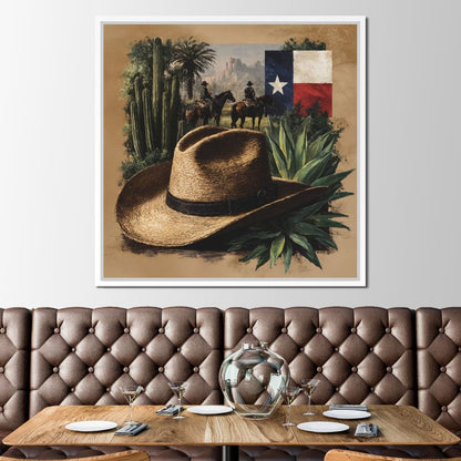 Texas Rangers Desert Legacy Canvas Wall Art