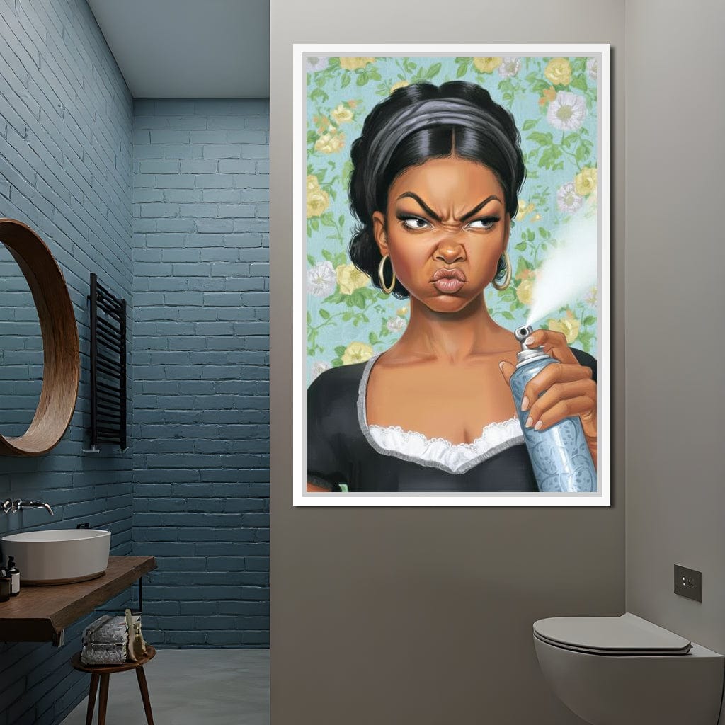 Bathroom Spray Canvas Wall Art