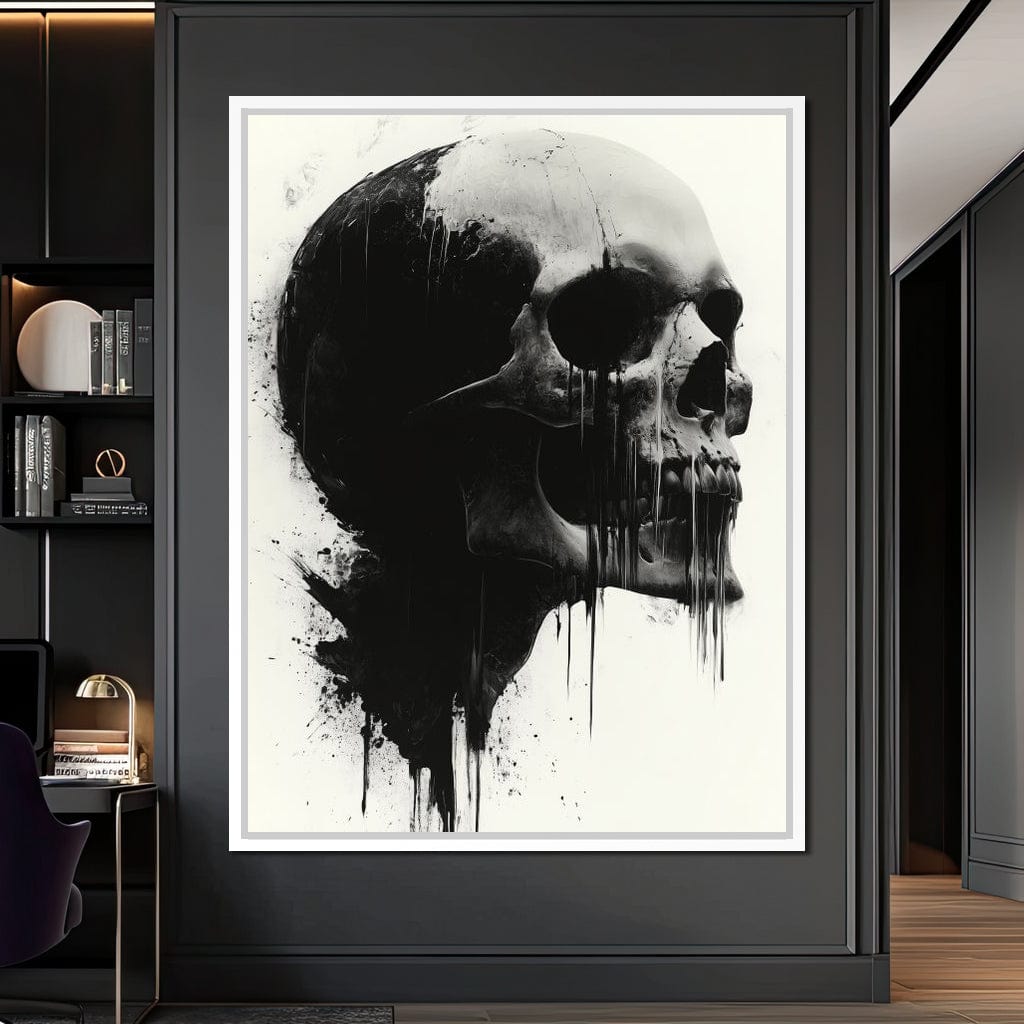 Morality's Black Veil Canvas Wall Art