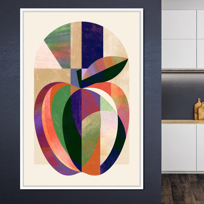 Geometric Harvest Of Orchard Geometry Canvas Wall Art
