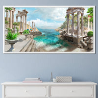 Ancient Greek Ruins Canvas Wall Art