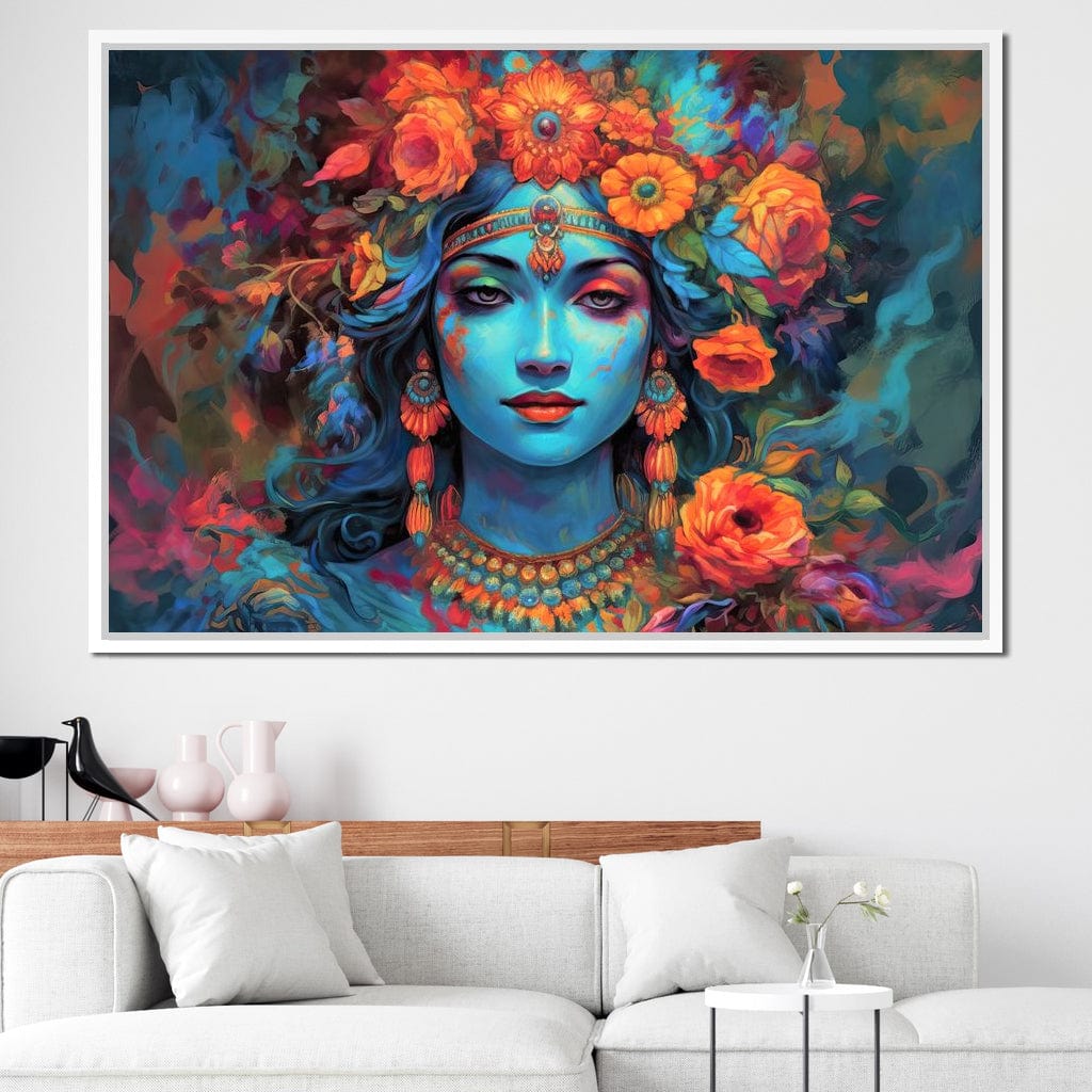 Lakshmi Floral Mural Canvas Wall Art
