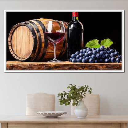 Vintage Vino Canvas Wall Art