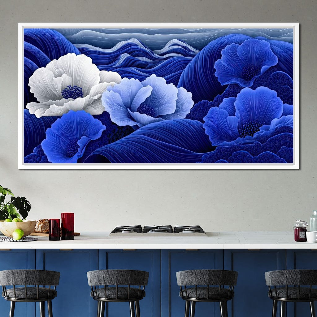 Blossoms by the Azure Seal Canvas Wall Art
