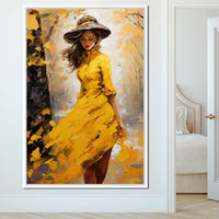Elegance in Shades of Gold Canvas Wall Art