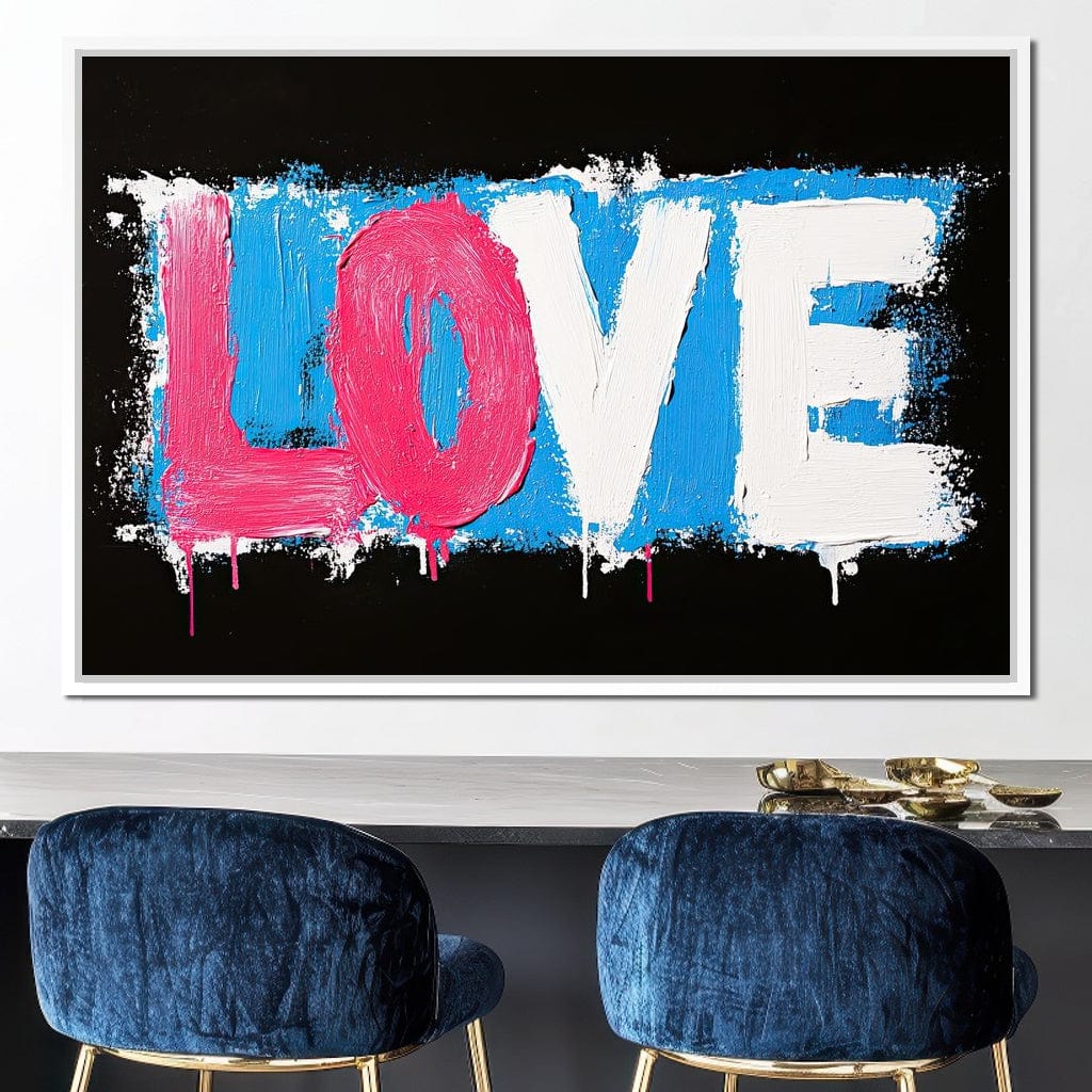Bold Strokes of Passion Canvas Wall Art