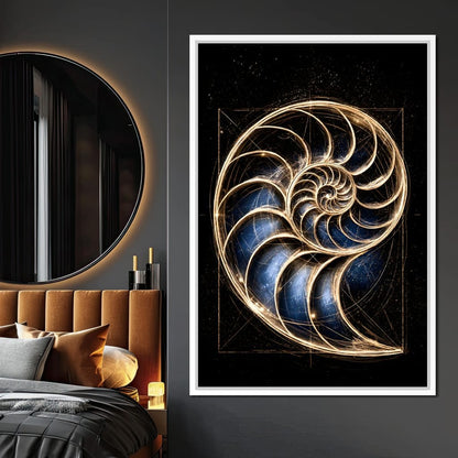 Golden Proportion of the Infinite Cosmos Canvas Wall Art