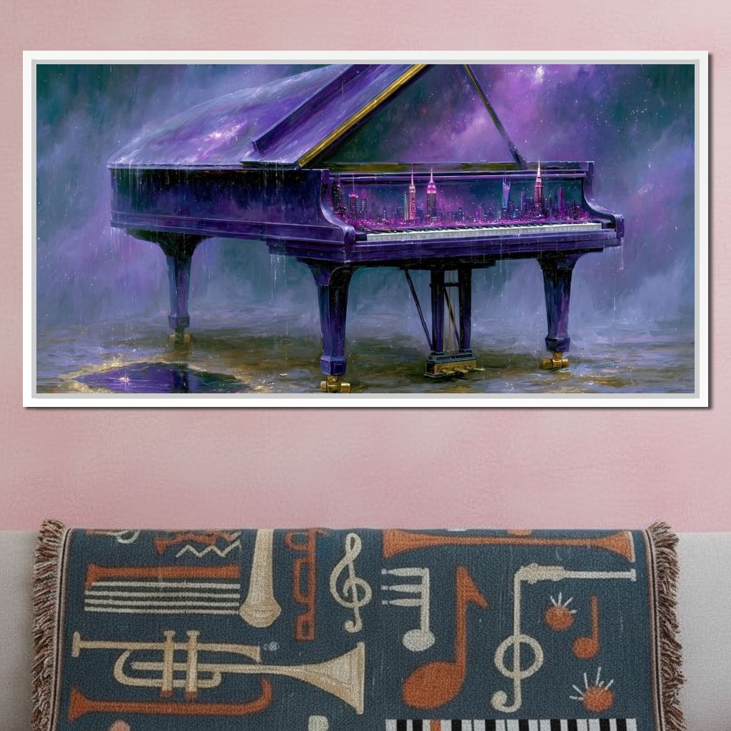 Midnight Sonata For A Glass Galaxy Canvas Wall Art