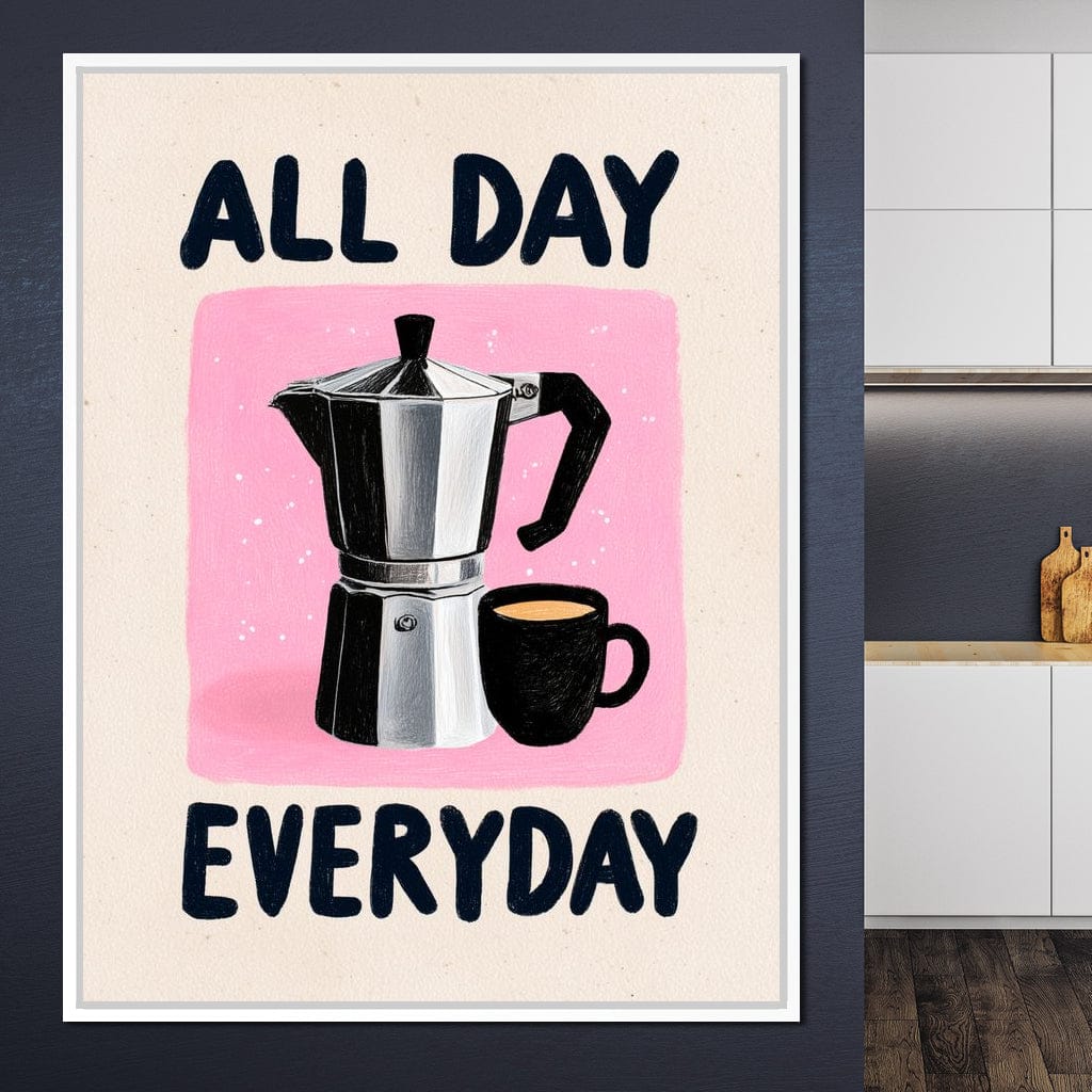 All Day Coffee Ritual Canvas Wall Art