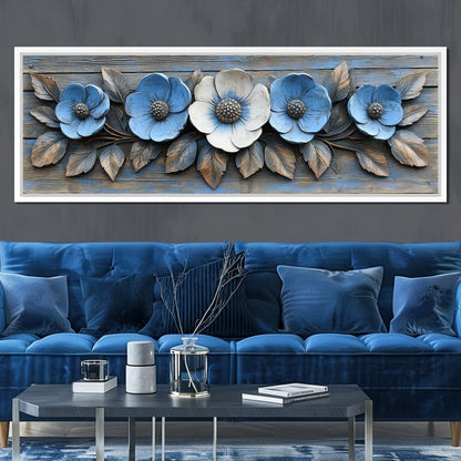 Rustic Bloom Harmony Canvas Wall Art