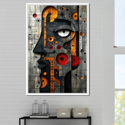 Geometric Fusion Enigma Canvas Wall Art