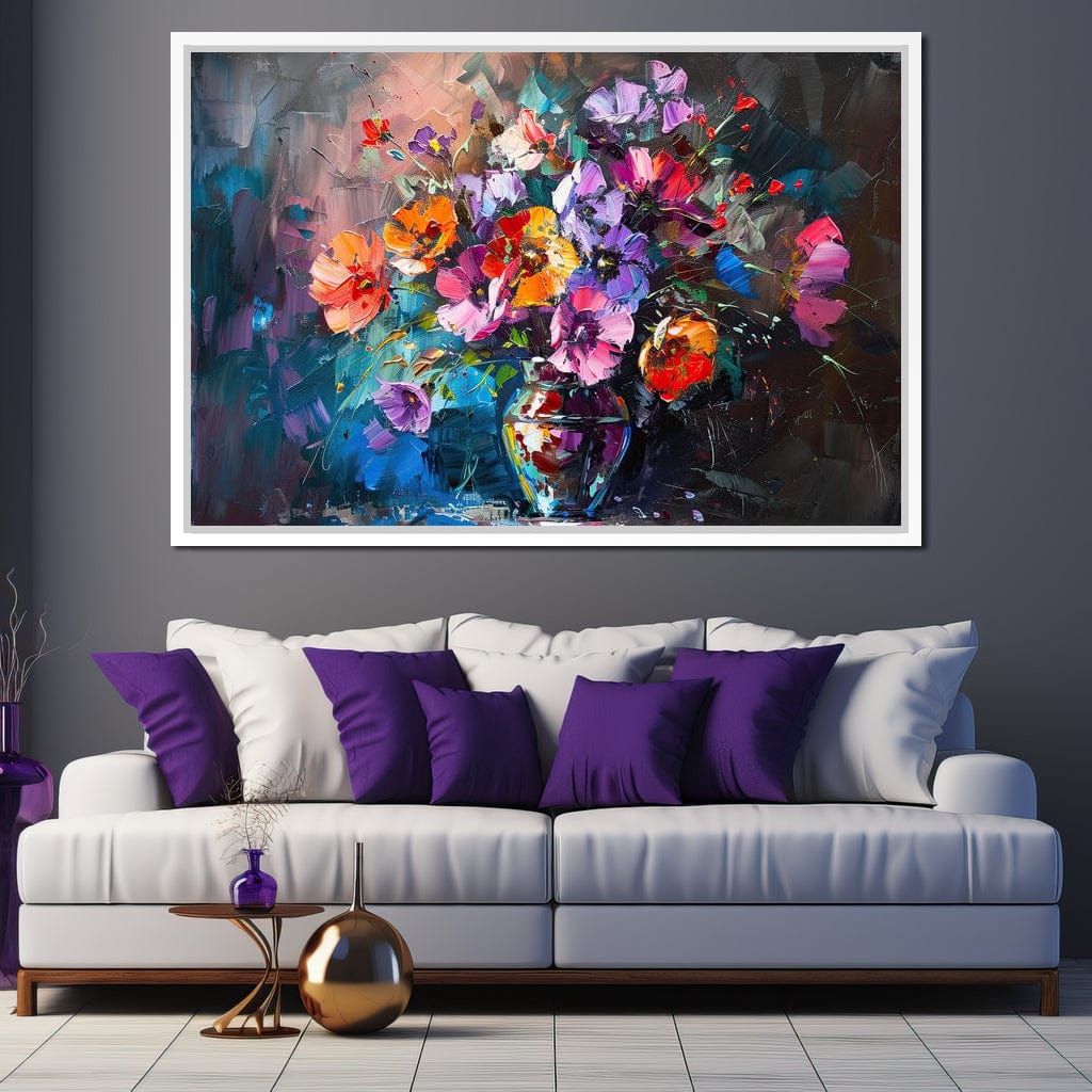 Bouquet of Vibrant Dreams Canvas Wall Art