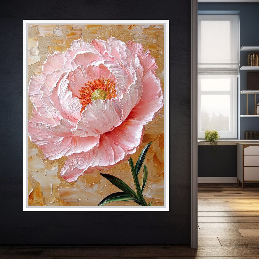 Petal Symphony of Radiance Canvas Wall Art