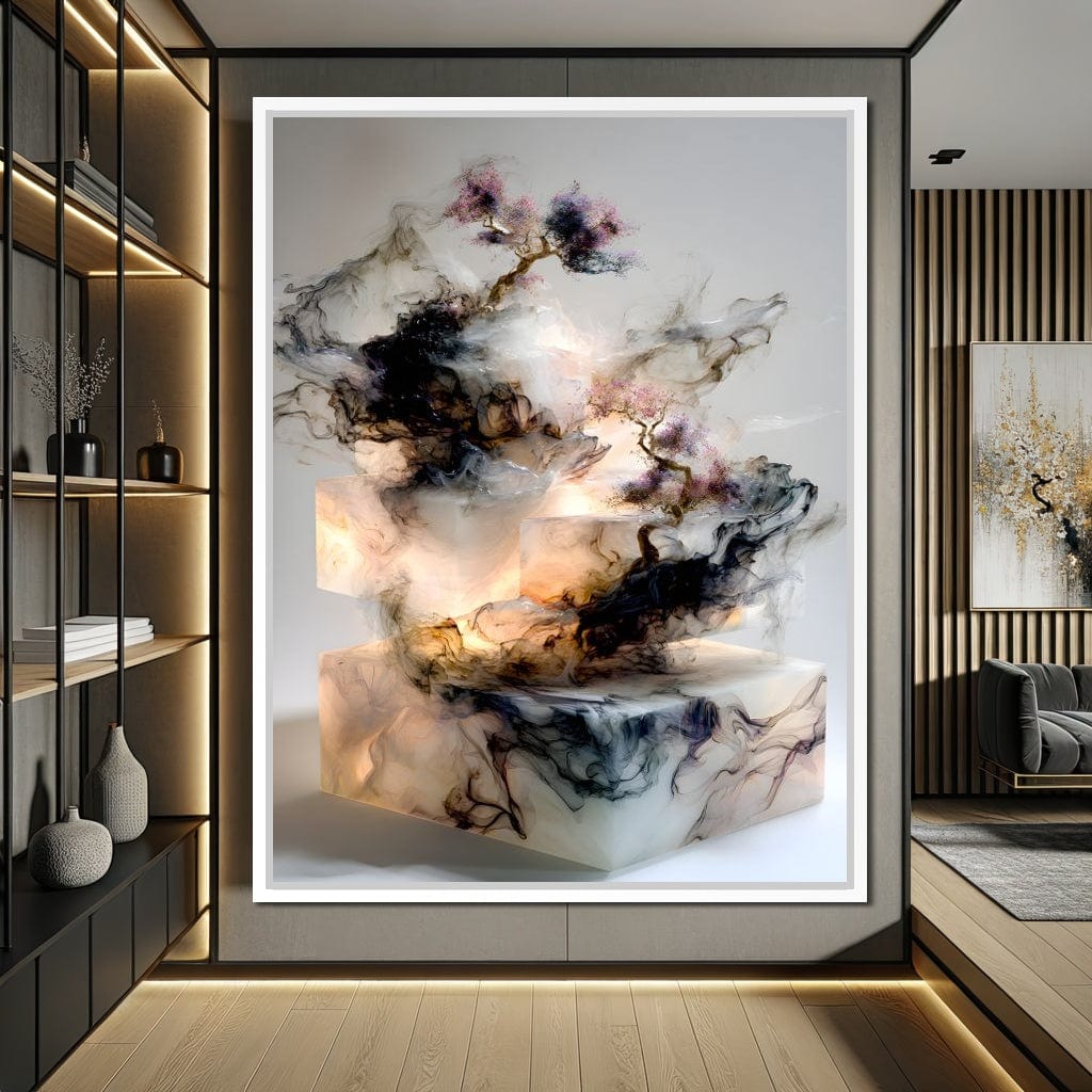 Celestial Bonsai Ascension Canvas Wall Art
