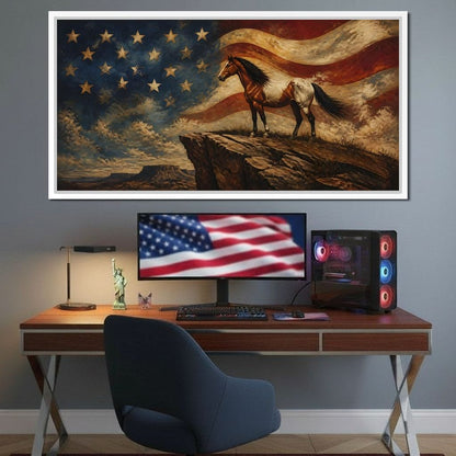 Gallant Spirit Of The Frontier Canvas Wall Art