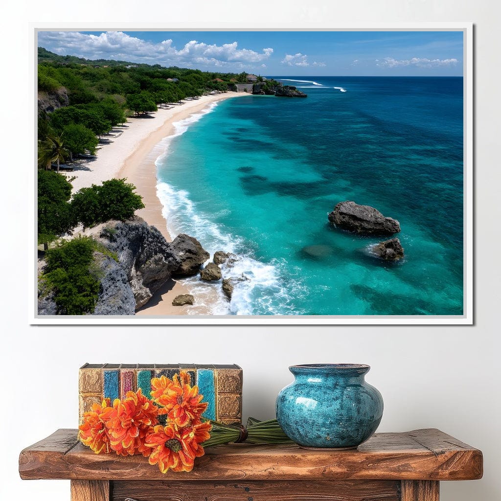 Ocean's Embrace Tranquility Canvas Wall Art